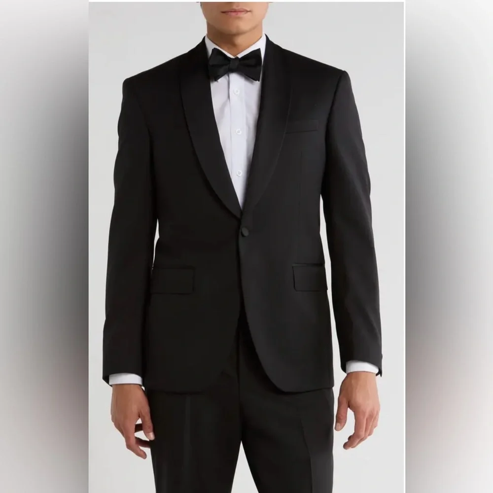 TED BAKER Josh Shawl Collar Wool Sport Coat 42R